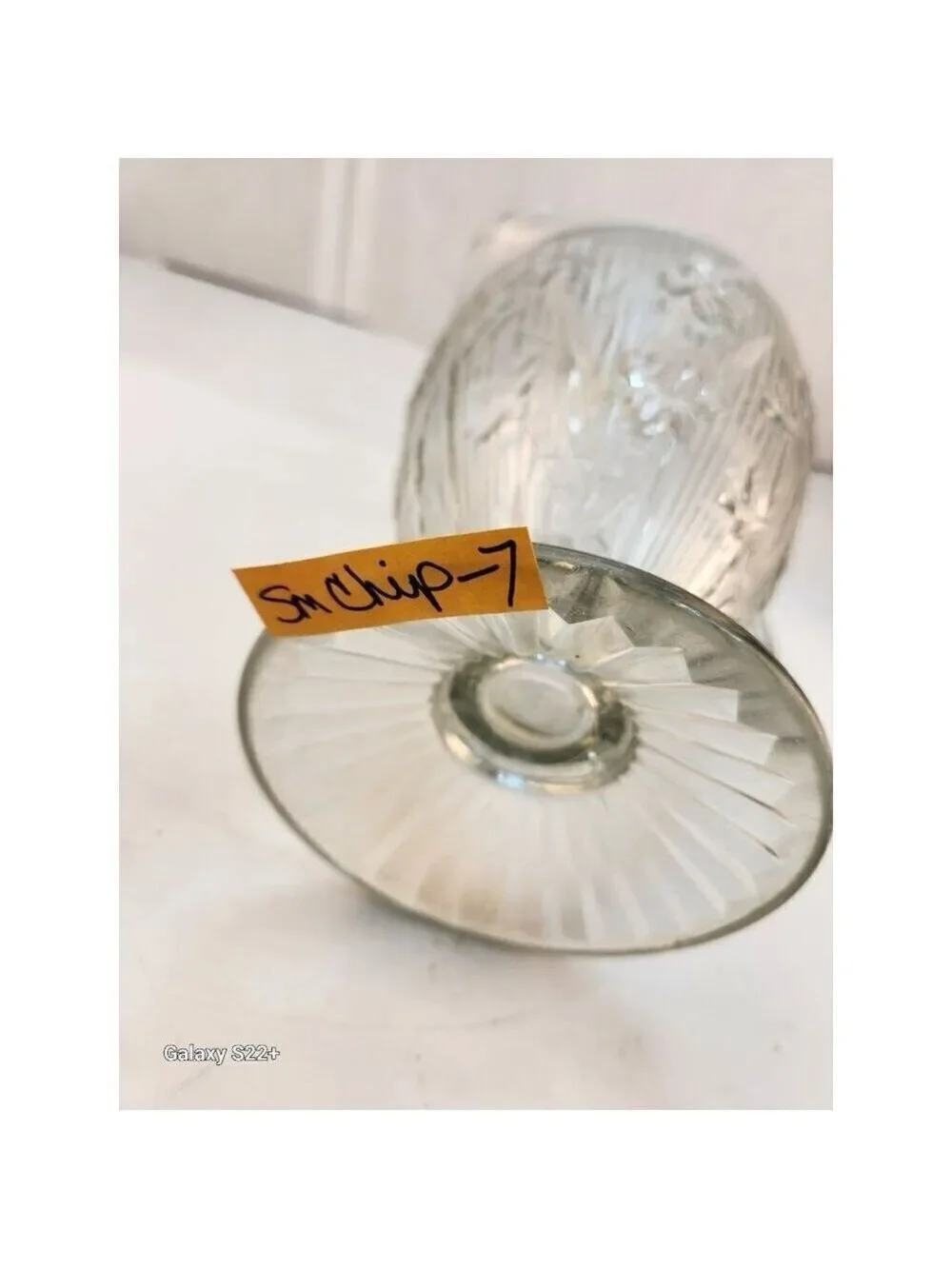 Vintage Jeanette Iris & Herringbone Clear Carnival Depression Glass 9